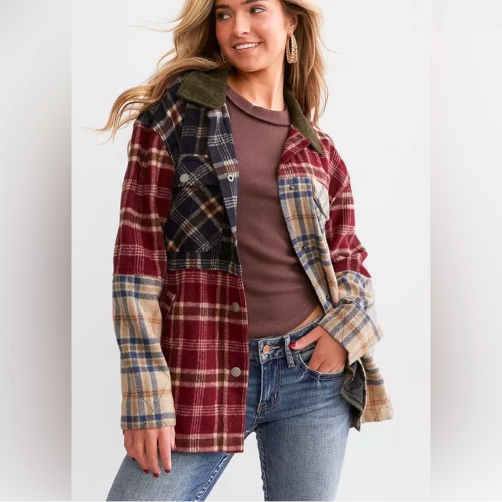 Plaid Patchwork Jacket